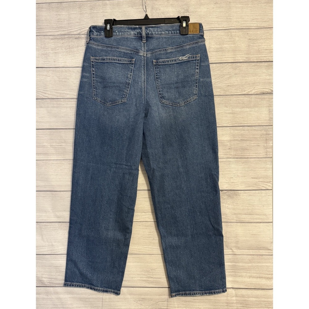 American Eagle Strigid Super High-Rise Baggy Straight Jeans Women's 8XS - Picture 5 of 7